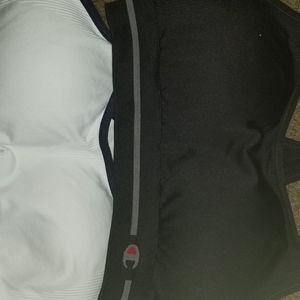 2 1 blk 1 white sports Bras. NWOT